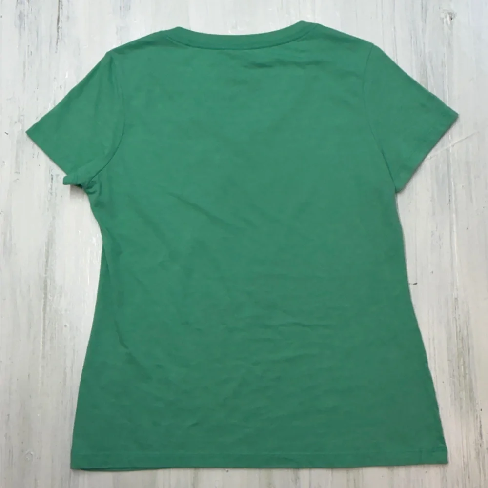 Patagonia V Neck Green and Orange Mountain Tee Sz M - Picture 5 of 5